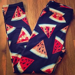 Lularoe Watermelon Leggings OS - Vintage